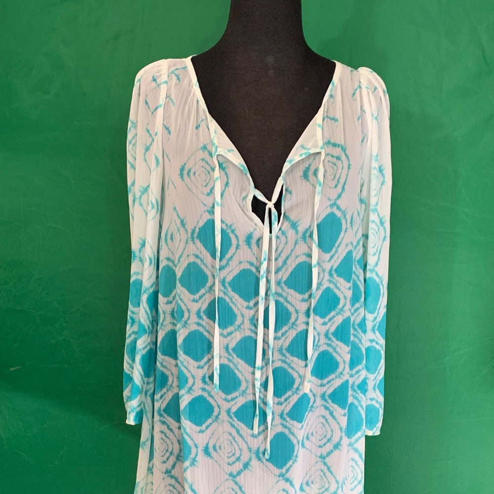 Sheer Beach cover-up, Bohemian style preowned